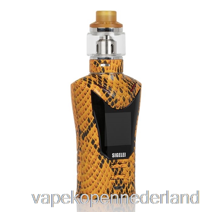 Elektronische Sigaret Vape Sigelei Sobra 198w Tc Starterkit Serpentine Geel